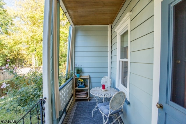 balcony with a porch