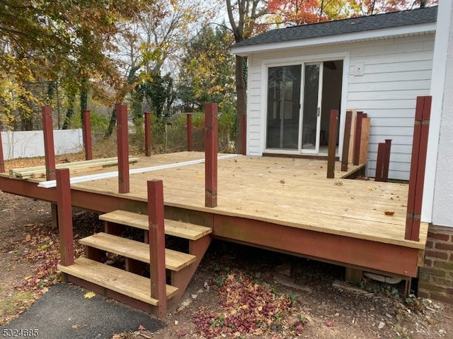 view of wooden terrace