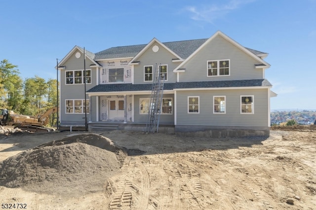 view of front of house featuring covered porch