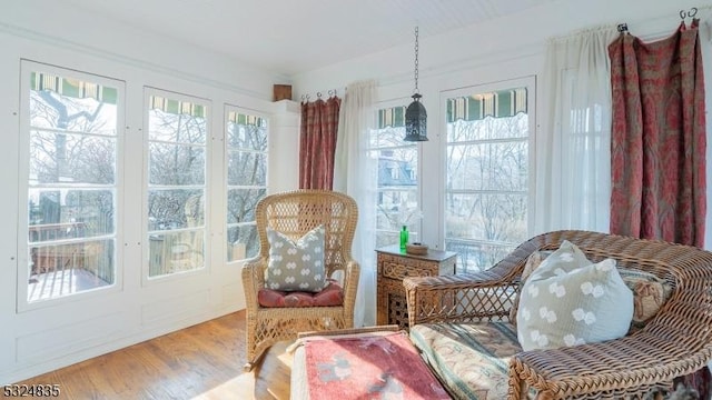 view of sunroom