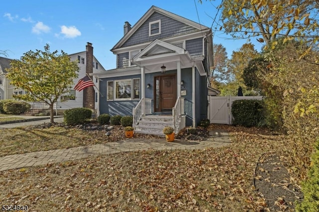 view of front of home