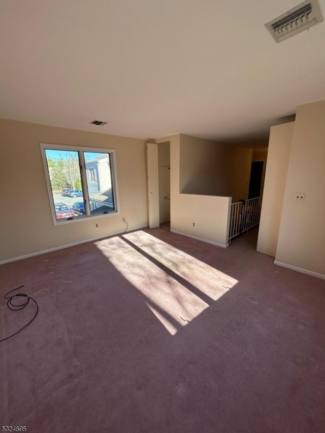 view of carpeted empty room