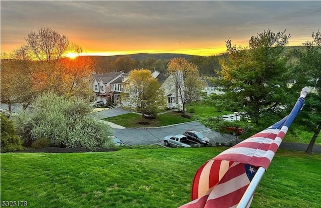 surrounding community featuring a yard