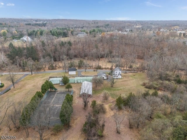 drone / aerial view featuring a rural view