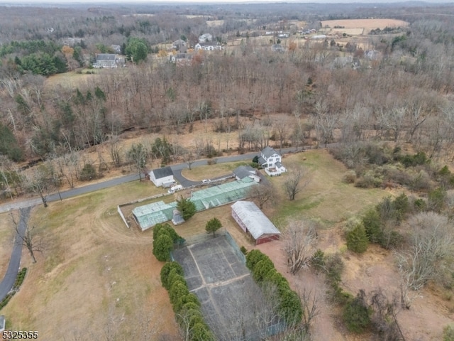 bird's eye view featuring a rural view