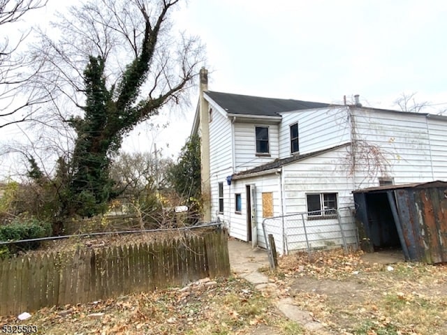 view of rear view of property