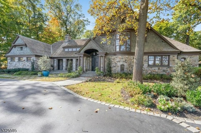 view of french country style house