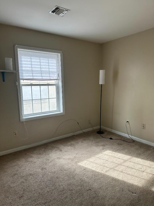 view of carpeted empty room