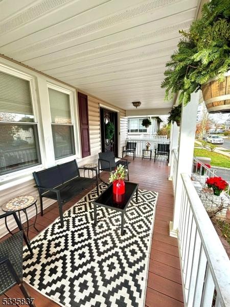 exterior space featuring covered porch