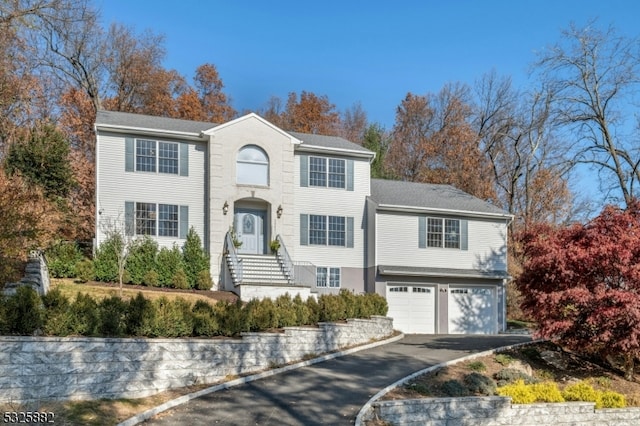 view of front of house featuring a garage