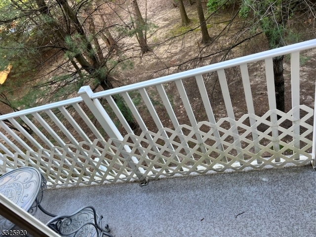 view of balcony