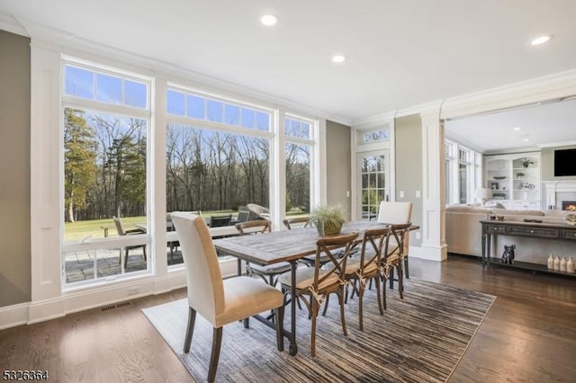 sunroom featuring plenty of natural light