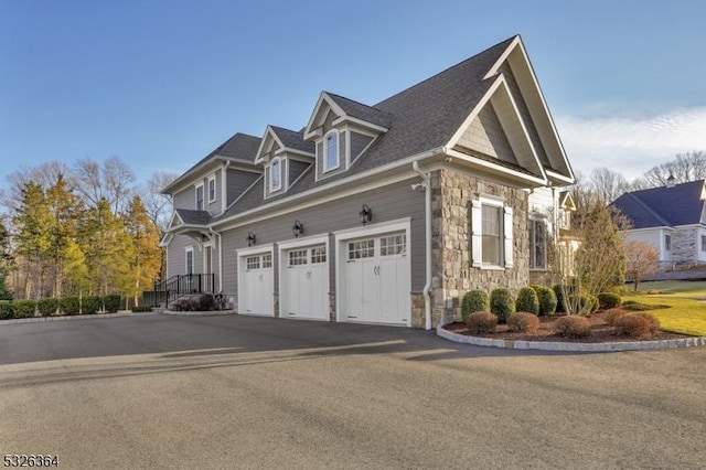 view of property exterior featuring a garage