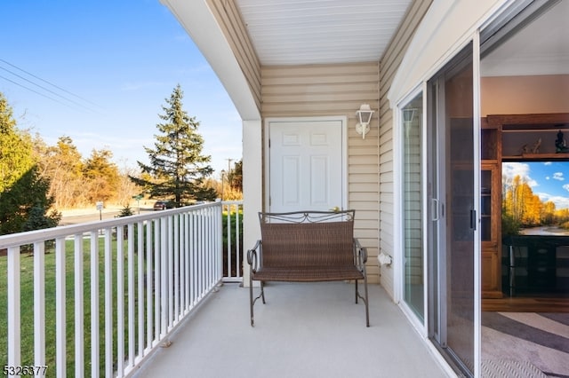 view of balcony