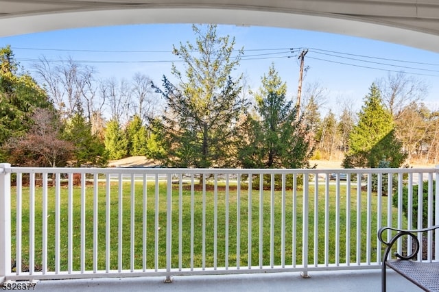 view of balcony