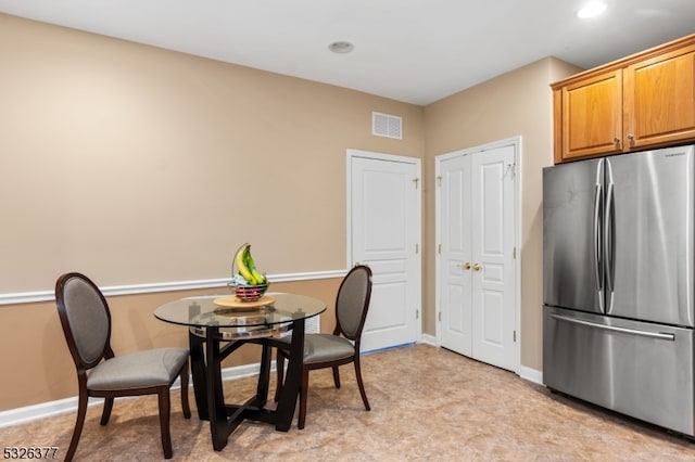 view of dining room