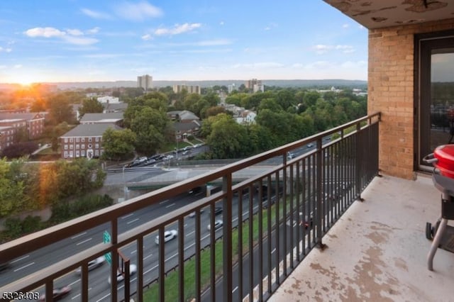 view of balcony