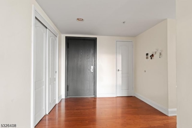 interior space featuring hardwood / wood-style flooring