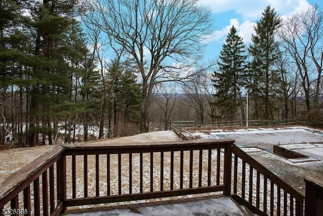 27 Sunset Lake Rd, Hardwick Twp, NJ 07825 - view of wooden terrace