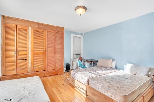 bedroom featuring wood-type flooring