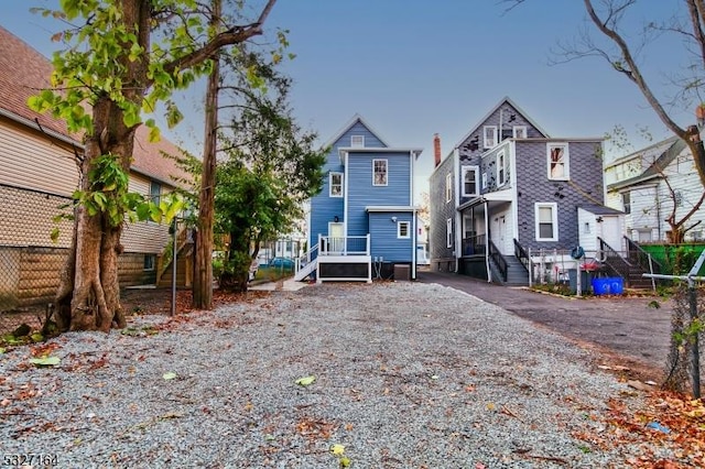 view of rear view of property