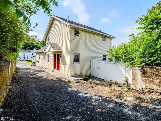 view of back of property