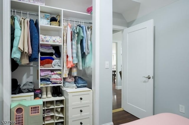 view of closet