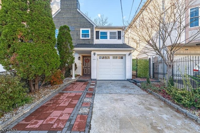 view of front of house featuring a garage