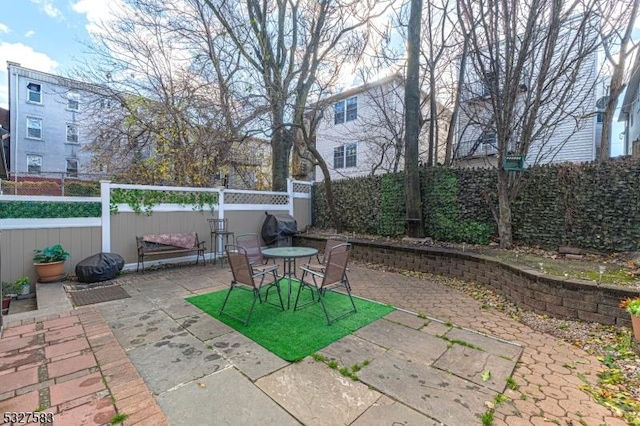 view of patio / terrace with grilling area