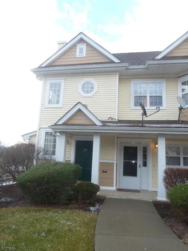 view of front of home with a porch