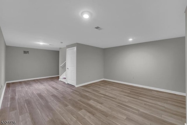 interior space featuring light hardwood / wood-style flooring