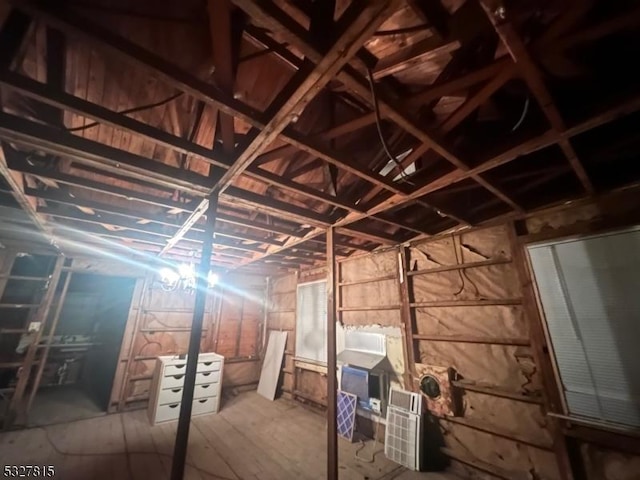 view of basement