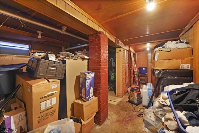 view of storage room