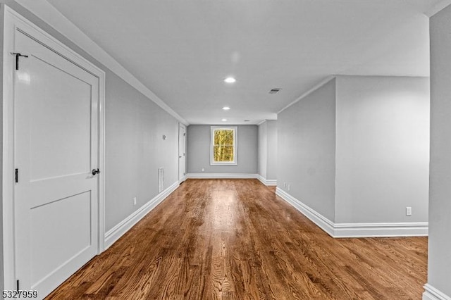 interior space with wood-type flooring