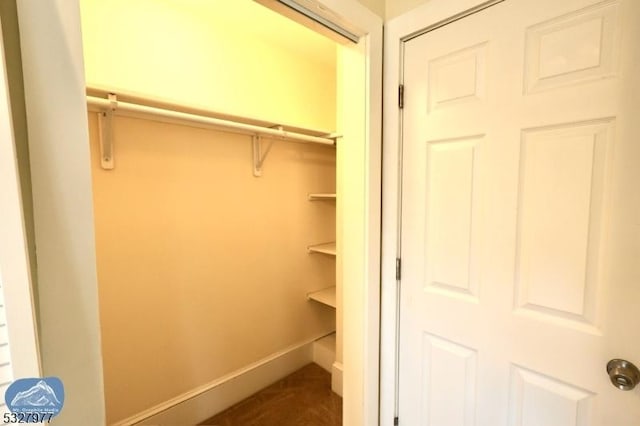 view of closet