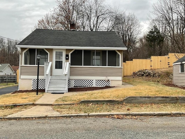 view of front of property