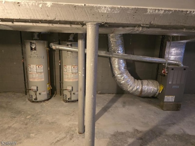 utilities featuring water heater