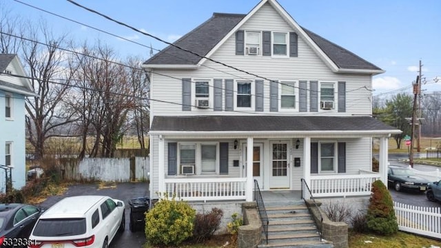 view of front property with a porch