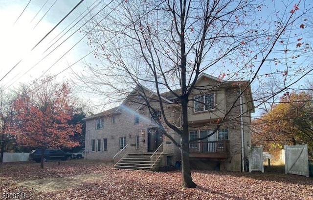 view of rear view of property