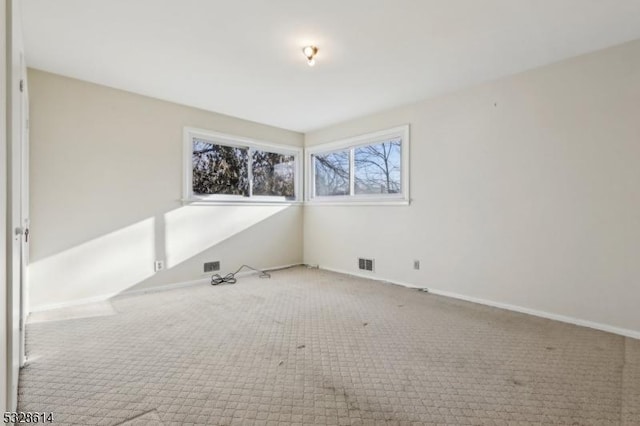 view of carpeted empty room