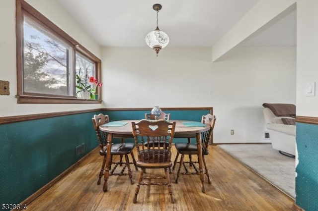 dining room featuring hardwood / wood-style flooring