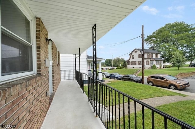 view of patio with covered porch