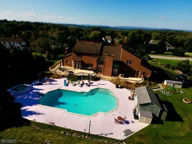 view of pool with a patio