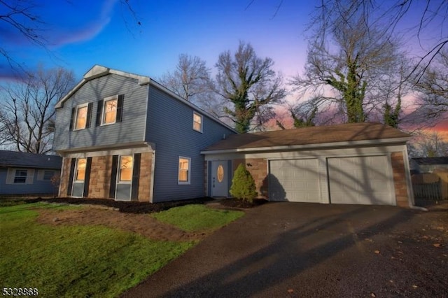 view of front of house featuring a garage