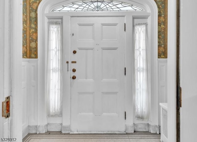 entrance foyer with plenty of natural light