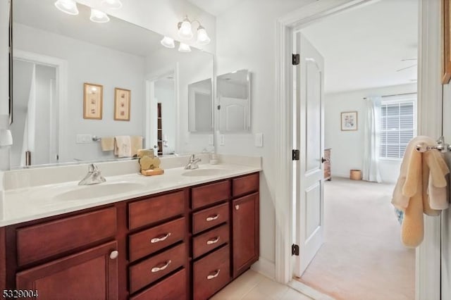 bathroom with vanity