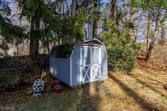 view of outbuilding