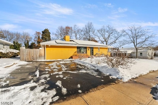 view of front of home