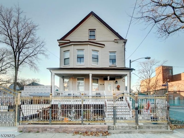 view of victorian home