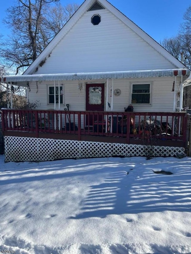 view of front of home